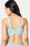 Amante Double Layered Non Wired Full Coverage Support Bra - Porcelain Blue — thumbnail 3